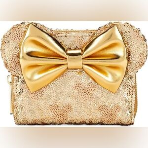 Loungefly Disney Parks Gold Sequin Wallet